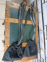 Load image into Gallery viewer, 56” Non-Stretch Hide Stirrup Leathers, 5” Flexi Irons &amp; Fleece Covers - Black