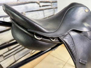 16 1/2” MW Heritage English Saddlery GP Saddle - Black
