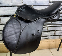Load image into Gallery viewer, 14” Wide GFS English Pony GP Saddle - Black - Lead Rein Tiny Tot