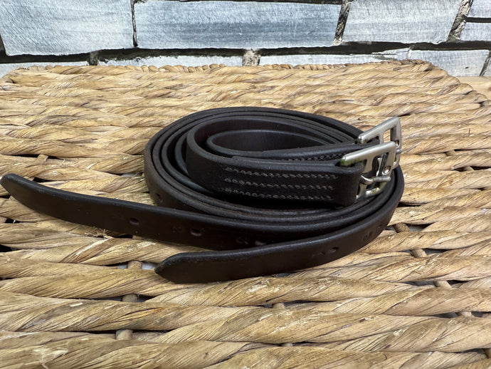 S/H 52” English Stirrup Leathers - Brown