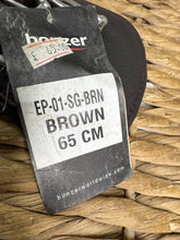 Load image into Gallery viewer, S/H Brown Soft Leather Short Event/Dressage Girth-65cm/26”