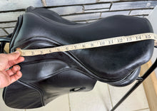 Load image into Gallery viewer, 16” MW Saddle Company Pony GP Saddle - Black - Changeable Width on a Press