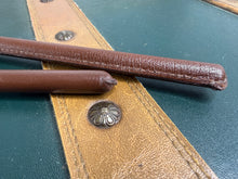 Load image into Gallery viewer, Leather Wrapped Show Cane -Child’s/Ladies Size - 14”/20”/24”- Brown/Black