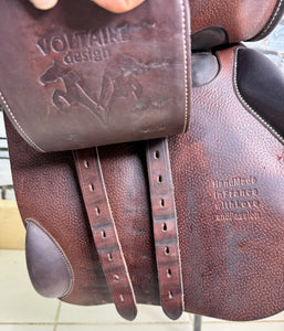 18 1/2” MW Voltaire Stutgartt Double Flap Jump Saddle - Brown