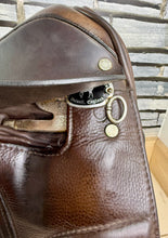 Load image into Gallery viewer, 17” Narrow Black Country Dressage Saddle - Brown