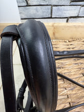 Load image into Gallery viewer, S/H Chunky English Flash Competition Bridle - Black - Full