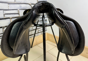 18” MN Albion Style Dressage Saddle - Black