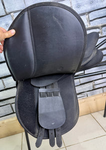 16” Wide/Changeable Gullet Thorowgood Maxam Pony GP Saddle - Black
