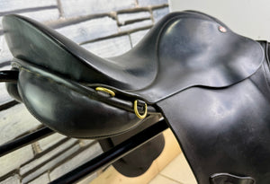 17” Medium Jeffries Falcon Event GP Saddle - Black