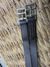 Load image into Gallery viewer, 42” Fylde Leather Show Girth - Brown - English Leather Show Pony/Hack