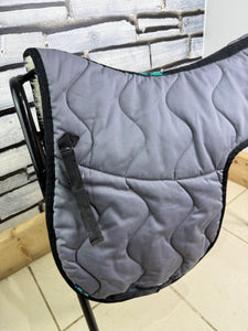 S/H Nuumed GP Half Wool Numnah - Grey/Black - L