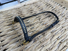Load image into Gallery viewer, Mini to Arab In Hand Leather Show Halter/Bridle - Diamonte &amp; Brass