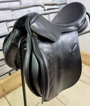Load image into Gallery viewer, 17 1/2” MW Ideal 1350 GP Saddle - Black - Big Blocks - English Leather