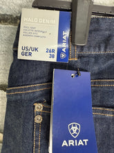 Load image into Gallery viewer, Ariat Halo Denim Grip Seat Breeches - Size 26R