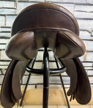 Load image into Gallery viewer, 16 1/2” XW/Changeable Gullet Shires Optimus Leather GP Saddle - Brown