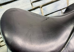16 1/2” MW/Wide Jeffries Falcon English Event GP Saddle - Black