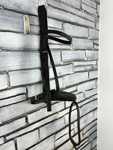 S/H Heritage Padded Comfort Flash Bridle - Black - Full