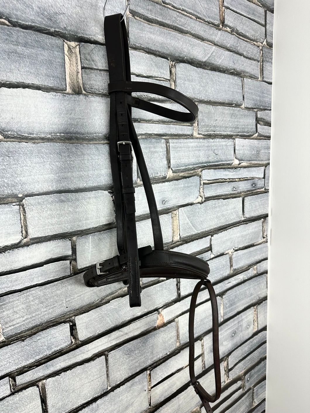 S/H Heritage Padded Comfort Flash Bridle - Black - Full