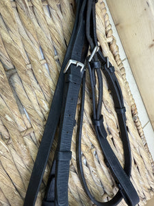 S/H Stubben Flash Bridle - Black - Full