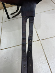 17 1/2” MW Devoucoux Chiberta O Jump Saddle - Brown