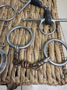 S/H Job Lot-Six X 5” Bits - Double/Kimblewick/Waterford/Snaffle