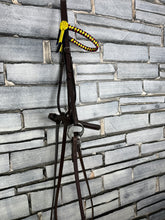 Load image into Gallery viewer, S/H English Traditional Complete Snaffle Bridle - Brown - Full