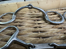 Load image into Gallery viewer, S/H Job Lot-7 X 5 1/2” Snaffles-Sweet Iron, Pinchless, Curved