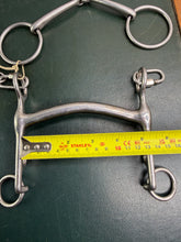 Load image into Gallery viewer, 5” Double Bit Set - Fixed Arch Mouth Weymouth &amp; Small Ring Bridoon - Thin