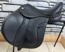 Load image into Gallery viewer, 17” on 16 1/2” Panels Wide Winners Circle GP/Jump Cob Saddle - Black