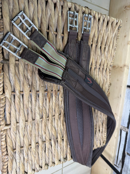 S/H 52” Thorowgood Waffle Elasticated Girth - Brown