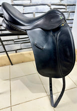 Load image into Gallery viewer, 17 1/2” Wide Ideal Jessica Dressage Saddle - Black