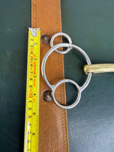 Load image into Gallery viewer, 6” Universal Curved Lozenge Gag Bit with Gold Mouth - Never Used