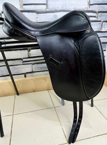 17 1/2” Medium Ideal Jessica Dressage Saddle - Black