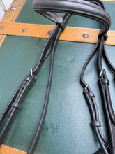 Load image into Gallery viewer, Barnsby Snaffle Flash Bridle - Dark Brown -Full Size- Soft English Leather