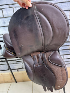 17” Wide-XW Symmonds Olympus Forward Cut GP Saddle - Brown