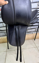 Load image into Gallery viewer, 16 1/2” Medium/Changeable Gullet Wintec Dressage Saddle - Black - Any width - N-XW