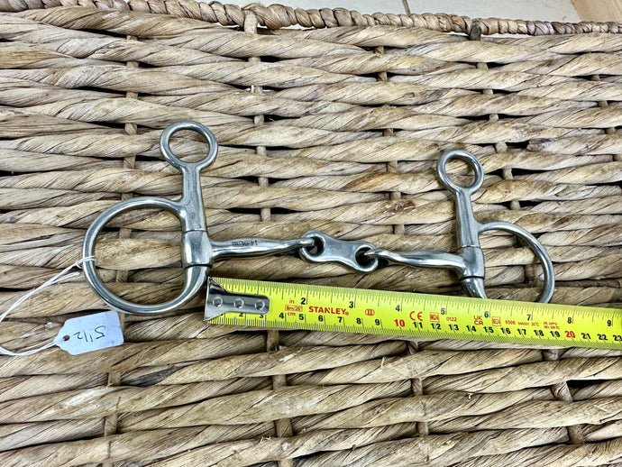 S/H 5 1/2” French Link Hanging Snaffle/Baucher Bit