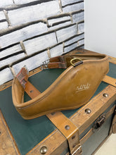 Load image into Gallery viewer, 125cm/50” Prestige Girth - Michel Robert Appaloosa Soft Padded Shaped Girth - Brown/Tan