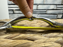 Load image into Gallery viewer, S/H 4 1/2” Curved Mouth Jointed Eggbutt Snaffle Bit
