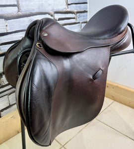 17 1/2” MW Farrington Burford Event Saddle - Brown Buffalo
