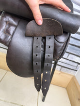 Load image into Gallery viewer, 14” MW English Tiny Tots Pony Show Saddle - Dark Brown