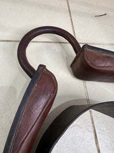 S/H English Leather Top Quality Anti-Cast Roller - Brown - Full
