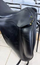 Load image into Gallery viewer, 17 1/2” Wide-XW Ideal Suzannah Dressage Saddle - Black - Excellent Condition - Big Blocks