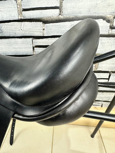 17 1/2” Wide Ideal Jessica Dressage Saddle - Black