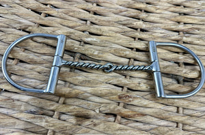5” Twisted Wire Mouth Jointed Dee Snaffle Bit