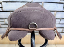 Load image into Gallery viewer, 14” Medium Changeable Gullet Small Pony GP Saddle -Brown Synthetic- Flocked