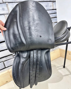 17” Medium Jeffries Falcon English Event GP Saddle - Black