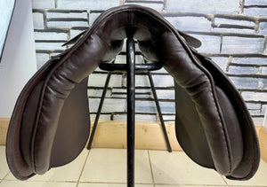 17 1/2” XW English VSD/GP/WH Saddle - Brown