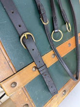 Load image into Gallery viewer, Dyon Running Martingale -Black/Brass- Cob Size - Italian Leather