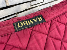 Load image into Gallery viewer, S/H Rambo Non-Slip Grip Saddlepad - Cob - Wine